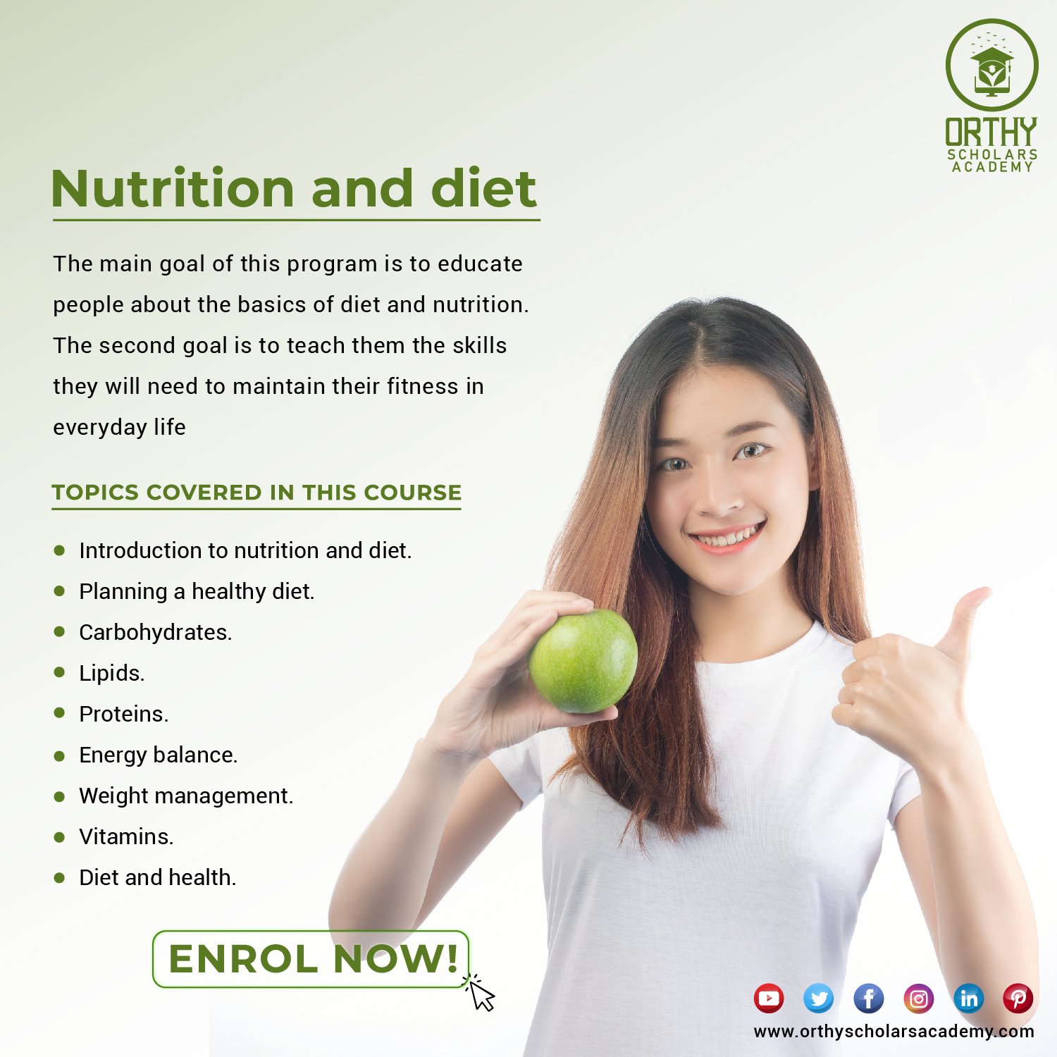 Nutrition & Healthy Diet Short Course